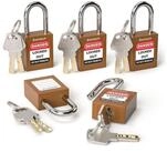 LuxusKollektion Vorh&auml;ngeschloss Sicherheitsvorh&auml;ngeschloss 38mm Braun 5er Pack