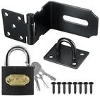 LuxusKollektion T&uuml;rriegel Edelstahl T&uuml;rschloss 90&deg; Schwarz 3 Inch, 90&deg;