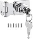 LuxusKollektion Vorh&auml;ngeschloss Vorh&auml;ngeschloss Hasp Silber 6.3cm