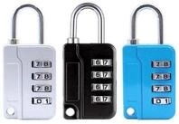 LuxusKollektion Vorh&auml;ngeschloss Zahlenschloss 4-stellig 3er-Set Farben
