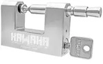 LuxusKollektion Vorh&auml;ngeschloss Vorh&auml;ngeschloss D-Form Edelstahl 80mm KA