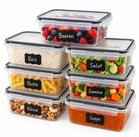 relaxdays Frischhaltedose Kunststoff Set, Kunststoff, (7-tlg), 7er Pack