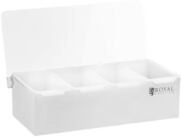 Royal Catering Aufbewahrungssystem Zutatenbeh&auml;lter Gastro GN 1 4 4 Eins&auml;tze