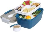 LuxusKollektion Salatbox Salatbeh&auml;lter Lunchbox Bento 5 F&auml;cher Auslaufsicher...