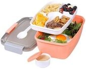 LuxusKollektion Salatbox Salatbeh&auml;lter Lunchbox Bento 5 F&auml;cher Auslaufsicher...