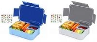 LuxusKollektion Lunchbox Brotdose Kinder F&auml;cher 2er Set 900ml Auslaufsicher...