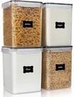 LuxusKollektion Vorratsdose Vorratsdosen 5.2L 4er luftdicht Deckel BPAfrei 5.2L...