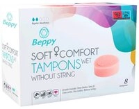 Beppy Tampons WET, 8-St., Soft + Comfort Tampons, ohne F&auml;dchen