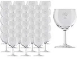 van Well Weinglas Ballon Profi Weingl&auml;ser geeicht 0,1 l + 0,2 l, 36-tlg., Glas...
