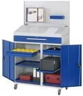 RAU Ger&auml;teschrank Rau Beistellschrank Stehpult 04T, B1100xT520xH1895mm, mobil