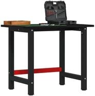 vidaXL Werkbank, Werkbank Dunkelbraun 100x60x81,5 cm Massivholz Eiche