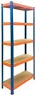 relaxdays Schwerlastregal 5 Ebenen Metall, 1-tlg., 30 x 60 x 180 cm