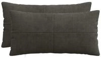 vidaXL Kissenbez&uuml;ge vidaXL Kissenbezug 2 pcs ALMELO Anthrazit 40 x 70 cm Cord