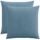 vidaXL Kissenbez&uuml;ge vidaXL Kissenbezug 2 pcs HEERLEN Blau 80 x 80 cm Cord