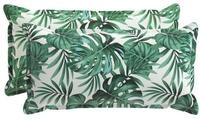 vidaXL Kissenbezug Kissenbezug 2 stk. HOUTEN Blattmuster 40 x 80 cm Polyester,...