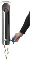 PROREGAL&reg; Aschenbecher Wandascher Schutzdach und Abstreifblech 53x18x12cm...