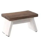 DESIGN DELIGHTS Hocker NOSTALGISCHER FU&szlig;HOCKER "SCHEMEL", Altholz massiv,