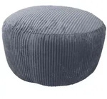 relaxdays Pouf mit Cordbezug (1-St), Dunkelgrau grau