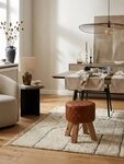 KADIMA DESIGN Sitzhocker Sitzhocker Echtleder / Massivholz 35x46x35 cm Modern