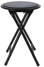 Mojawo Fu&szlig;hocker Klapphocker Klappstuhl K&uuml;chenhocker Hocker Sitzhocker Schwarz