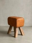 KADIMA DESIGN Sitzhocker Design Turnbock Sitzhocker Braun 40 x 30 x 47 cm