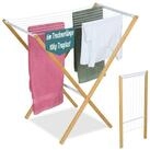 relaxdays W&auml;schest&auml;nder Klappbarer W&auml;schest&auml;nder, Holz / Wei&szlig;