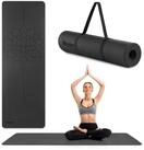 HyperMotion Yogamatte HyperMotion Yogamatte TPE 6mm Lotus rutschfest 183x61 Schwarz