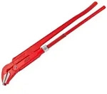 KesTek Rohrzange Eckrohrzange 1 1/2 Zoll 45&deg; rot 8 cm x 2.5 cm x 42.5 cm