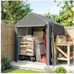 Outsunny Ger&auml;tezelt mit T&uuml;r Anti-Staub PE Abdeckung, Personen: 1 (Zeltgarage,...