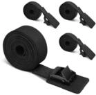 LuxusKollektion Spanngurt Spanngurt Schwarz 2m x 25mm mit Polsterung (4-St)