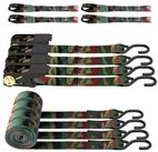 LuxusKollektion Spanngurt 4er Ratsche Spanngurte 4.5m Schwarz (4-St)