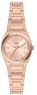 Fossil Quarzuhr Everett ES5491, Armbanduhr, Edelstahlarmband, analog, Glassteine