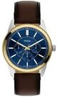 Fossil Quarzuhr Pearson FS6195, Armbanduhr, Lederarmband, analog, Tag,...