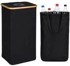 relaxdays Flaschensammler Pfandflaschen-Sammelbeh&auml;lter 100 L (2 St), schwarz,...