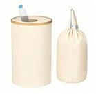 relaxdays Flaschensammler Pfandflaschen Sammelbeh&auml;lter 100l, Beige