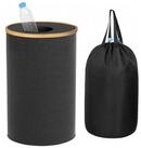 relaxdays Flaschensammler Pfandflaschen Sammelbeh&auml;lter 100l, schwarz