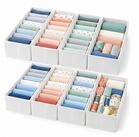 relaxdays Schubladeneinsatz Schubladen Ordnungssystem 8-tlg. Set (8 St), wei&szlig;