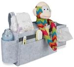 relaxdays Betttasche f&uuml;r Hochbett aus Filz (1-tlg), Hellgrau