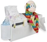 relaxdays Betttasche f&uuml;r Hochbett aus Filz (1-tlg), wei&szlig;