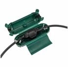 ChiliTec Kabelbox Kabelschutzbox f&uuml;r Stecker & Kupplung gr&uuml;n IP44