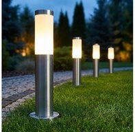 GLOBO LIGHTING LED Au&szlig;en-Stehlampe, Leuchtmittel inklusive, Warmwei&szlig;, 4er Set