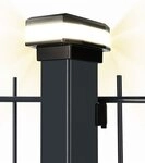 HEIMWERT LED Solarleuchte Solar Zaunleuchte Zaunlicht Au&szlig;enbeleuchtung Garten...