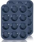 LuxusKollektion Muffinform Muffinform Silikon f&uuml;r 12 Muffins Antihaft Backform