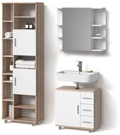 Livinity&reg; Badm&ouml;bel-Set Eisak, Sonoma, 3-teilig, (3-St)