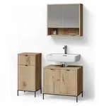 Livinity&reg; Badm&ouml;bel-Set ATERNO, Viking Oak, 3-teilig, (3-St) braun