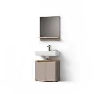 Livinity&reg; Badm&ouml;bel-Set Timavo, Greige, 2-teilig, (2-St)