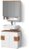 Livinity&reg; Badm&ouml;bel-Set Tanaro, Wei&szlig;, 2-teilig, (2-St)
