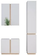 Vicco Badm&ouml;bel-Set Gloria, Wei&szlig;, 3-teilig, (3-St., 3er Set)