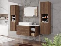 MIRJAN24 Badm&ouml;bel-Set Kertos III, (5er-Set, Spiegel, Waschbeckenschrank,