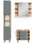 Vicco Badm&ouml;bel-Set Fynn, Gr&uuml;n, 3-teilig, (3-er Set, 3-St., 3er Set) gr&uuml;n